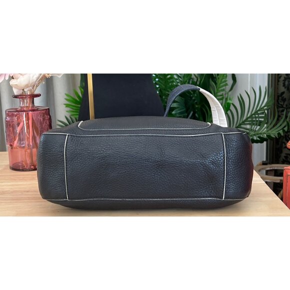 TORY BURCH BLACK LEATHER BERKLEY HANDBAG - Picture 6 of 10